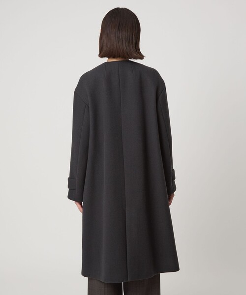 size SHORTあり］SENTDALE WOOL セントデールウール ノーカラー コート