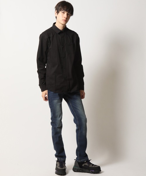 ARCADE（アーケード）の「オックスフォード 長袖シャツジャケット -ARCADE Limited Line-（シャツ/ブラウス・メンズ・ワイン/ネイビー/ベージュ/カーキ/ホワイト/ブラック・4XL/3XL/L/XL/M/XXL）」の13枚目の写真