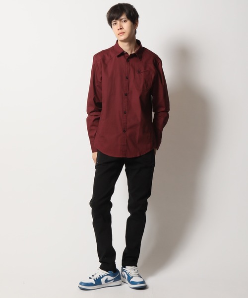 ARCADE（アーケード）の「オックスフォード 長袖シャツジャケット -ARCADE Limited Line-（シャツ/ブラウス・メンズ・ワイン/ネイビー/ベージュ/カーキ/ホワイト/ブラック・4XL/3XL/L/XL/M/XXL）」の17枚目の写真