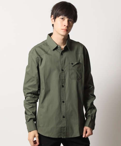 ARCADE（アーケード）の「オックスフォード 長袖シャツジャケット -ARCADE Limited Line-（シャツ/ブラウス・メンズ・ワイン/ネイビー/ベージュ/カーキ/ホワイト/ブラック・4XL/3XL/L/XL/M/XXL）」の20枚目の写真