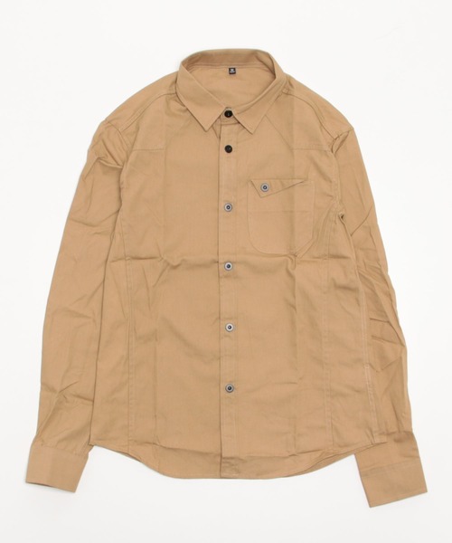 ARCADE（アーケード）の「オックスフォード 長袖シャツジャケット -ARCADE Limited Line-（シャツ/ブラウス・メンズ・ワイン/ネイビー/ベージュ/カーキ/ホワイト/ブラック・4XL/3XL/L/XL/M/XXL）」の8枚目の写真