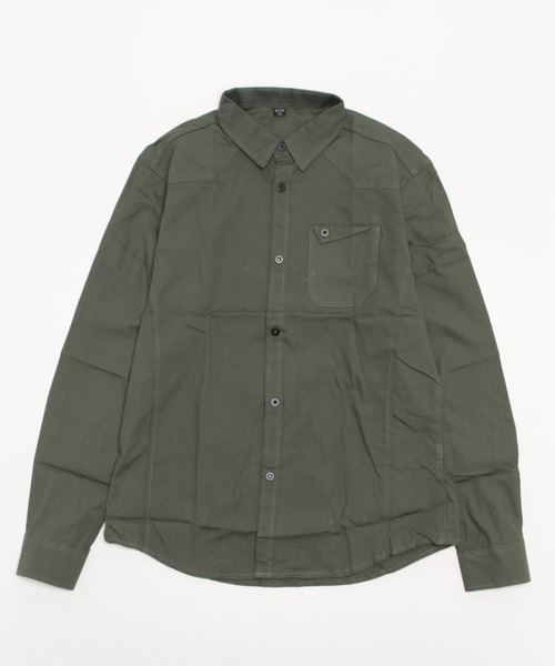 ARCADE（アーケード）の「オックスフォード 長袖シャツジャケット -ARCADE Limited Line-（シャツ/ブラウス・メンズ・ワイン/ネイビー/ベージュ/カーキ/ホワイト/ブラック・4XL/3XL/L/XL/M/XXL）」の9枚目の写真