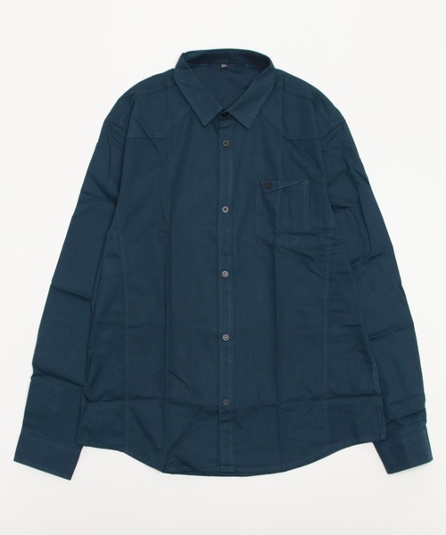 ARCADE（アーケード）の「オックスフォード 長袖シャツジャケット -ARCADE Limited Line-（シャツ/ブラウス・メンズ・ワイン/ネイビー/ベージュ/カーキ/ホワイト/ブラック・4XL/3XL/L/XL/M/XXL）」の11枚目の写真