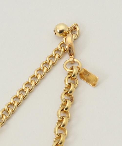 Kenneth Jay Lane（ネスジェイレーン）の「【Kenneth Jay Lane】 gold chain with lobster：ネックレス（ネックレス・レディース・ゴールド・FREE）」の7枚目の写真