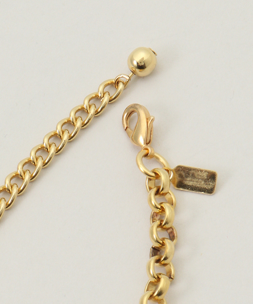 Kenneth Jay Lane（ネスジェイレーン）の「【Kenneth Jay Lane】 gold chain with lobster：ネックレス（ネックレス・レディース・ゴールド・FREE）」の2枚目の写真