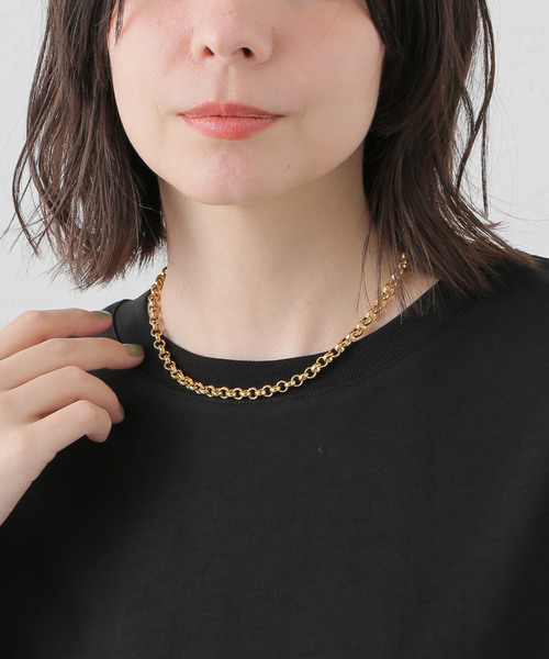 Kenneth Jay Lane（ネスジェイレーン）の「【Kenneth Jay Lane】 gold chain with lobster：ネックレス（ネックレス・レディース・ゴールド・FREE）」の5枚目の写真