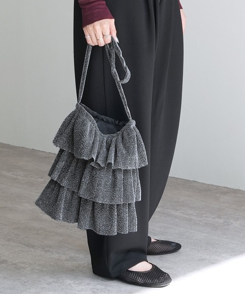 reca（レカ）の「ラメフリルショルダーバッグ（ショルダーバッグ・レディース・シルバー/ミント/ブラウン・ONE SIZE）」の17枚目の写真