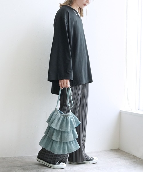 reca（レカ）の「ラメフリルショルダーバッグ（ショルダーバッグ・レディース・シルバー/ミント/ブラウン・ONE SIZE）」の12枚目の写真