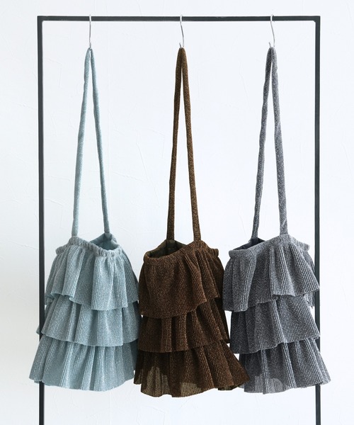 reca（レカ）の「ラメフリルショルダーバッグ（ショルダーバッグ・レディース・シルバー/ミント/ブラウン・ONE SIZE）」の20枚目の写真