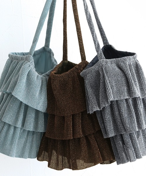 reca（レカ）の「ラメフリルショルダーバッグ（ショルダーバッグ・レディース・シルバー/ミント/ブラウン・ONE SIZE）」の22枚目の写真