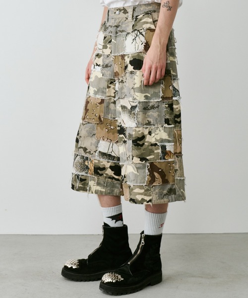 AIVER（アイバー）の「PALEDUSK×AIVER　カモボロワイドクォーターパンツ（その他パンツ・メンズ・ダークカーキ/ベージュ・LARGE/MEDIUM/SMALL）」の20枚目の写真