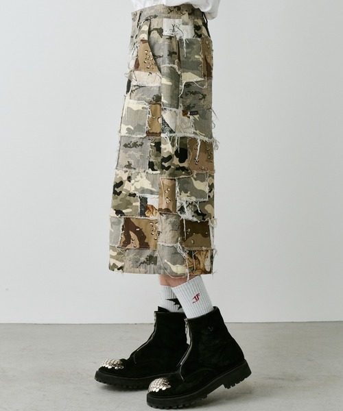 AIVER（アイバー）の「PALEDUSK×AIVER　カモボロワイドクォーターパンツ（その他パンツ・メンズ・ダークカーキ/ベージュ・LARGE/MEDIUM/SMALL）」の21枚目の写真