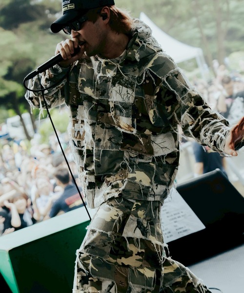 AIVER（アイバー）の「PALEDUSK×AIVER　カモボロワイドクォーターパンツ（その他パンツ・メンズ・ダークカーキ/ベージュ・LARGE/MEDIUM/SMALL）」の16枚目の写真