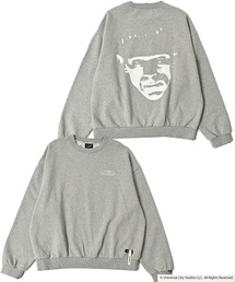 【ADAMPATEK/アダムパテック】Frankenstein face print crewneck プリントスウェット