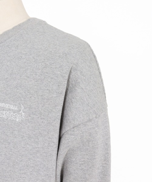 ADAM PATEK（アダムパテック）の「【ADAMPATEK/アダムパテック】Frankenstein face print crewneck プリントスウェット（スウェット・レディース・ブラック/グレー・2/1）」の16枚目の写真