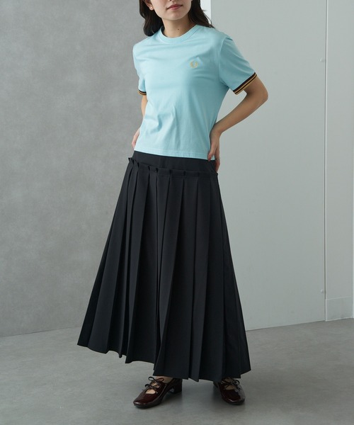 FRED PERRY(フレッドペリー)の「【FRED PERRY】TIPPED T-SHIRT G2162(Tシャツ/カットソー・レディース・ライトブルー/ホワイト・10)」の10枚目の写真