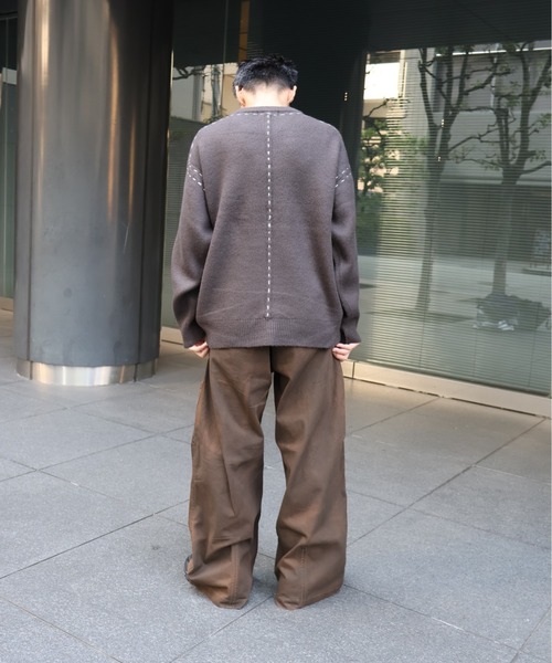 many men many mind(メニーメンメニーマインド)の「MANYMENMANYMINDS / ヴィンテージ加工コットンツイル/タックパンツ(チノパンツ・メンズ・ブラウン/カーキ/ブラック・LARGE/MEDIUM)」の22枚目の写真