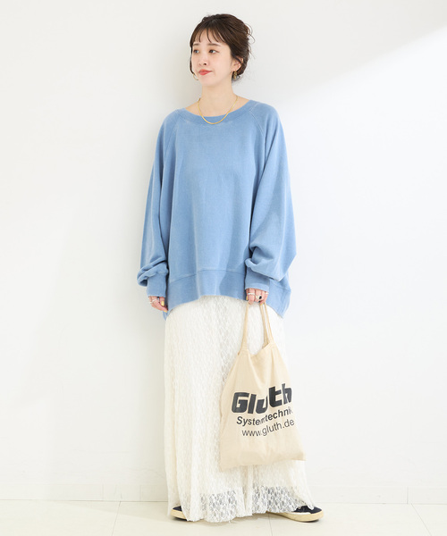 B.C STOCK（ベーセーストック）の「ウォッシャブル / リラックスシルエットスウェット（スウェット・レディース・サックスブルー/グレー/ブラック系その他・FREE）」の13枚目の写真