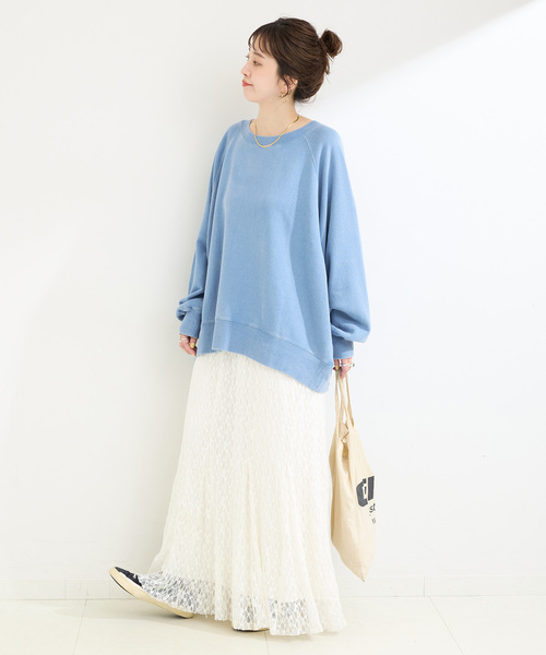 B.C STOCK（ベーセーストック）の「ウォッシャブル / リラックスシルエットスウェット（スウェット・レディース・サックスブルー/グレー/ブラック系その他・FREE）」の15枚目の写真