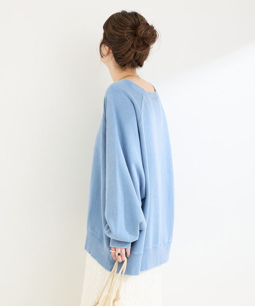 B.C STOCK（ベーセーストック）の「ウォッシャブル / リラックスシルエットスウェット（スウェット・レディース・サックスブルー/グレー/ブラック系その他・FREE）」の18枚目の写真