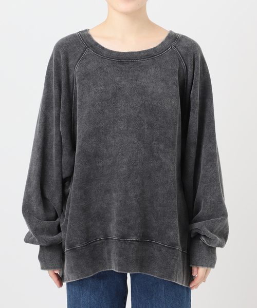 B.C STOCK（ベーセーストック）の「ウォッシャブル / リラックスシルエットスウェット（スウェット・レディース・サックスブルー/グレー/ブラック系その他・FREE）」の5枚目の写真