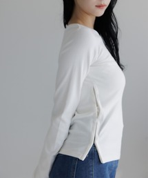 Dita Muaj. | 【もっちり厚手】サイドホック スムースプルオーバー(Tシャツ/カットソー)