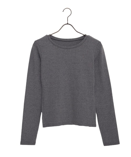 Dita Muaj.（ディータムアージュ）の「【もっちり厚手】サイドホック スムースプルオーバー（Tシャツ/カットソー・レディース・ブラック/グレー/ホワイト・FREE）」の14枚目の写真