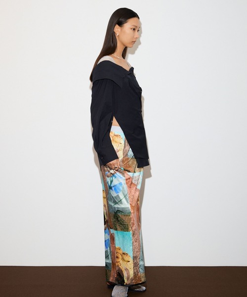 THINGS THAT MATTER（シングス ザット マター）の「PRETENSE OFF-SHOULDER MANY WAY SHIRTS / プリテンスオフショルダーメニーウェイシャツ（シャツ/ブラウス・レディース・サックスブルー/ブラック/ホワイト・FREE）」の20枚目の写真