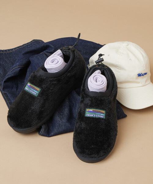 FREAK'S STORE(フリークスストア)の「限定展開 マイクロフリース ボアモック スリッポン(スニーカー・メンズ・ブラック/オリーブ・23.0cm/24.0cm/25.0cm/26.0cm/27.0cm/28.0cm)」の3枚目の写真