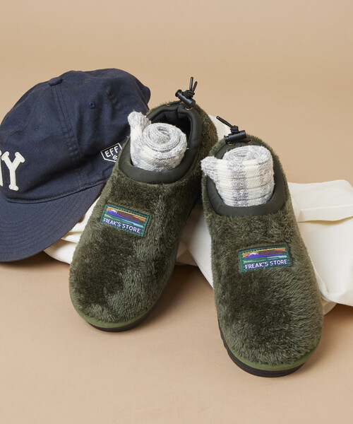 FREAK'S STORE(フリークスストア)の「限定展開 マイクロフリース ボアモック スリッポン(スニーカー・メンズ・ブラック/オリーブ・23.0cm/24.0cm/25.0cm/26.0cm/27.0cm/28.0cm)」の4枚目の写真