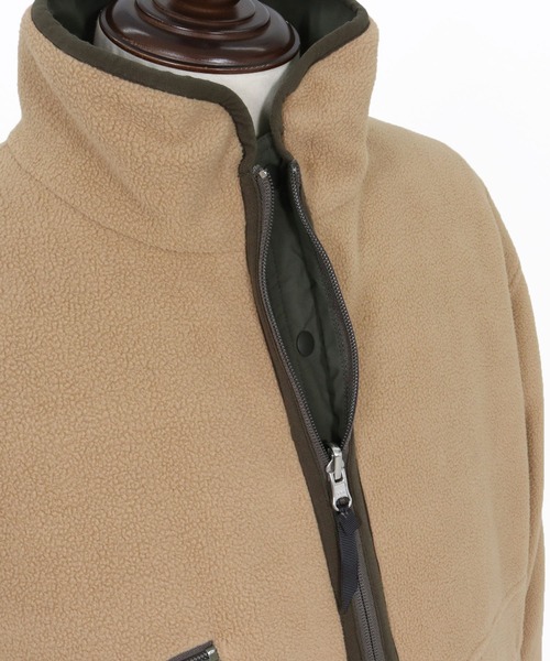 CAMBIO(カンビオ)の「mj11100- Reversible Padded Anorak リバーシブルアノラック(NF-252-WR019)(その他アウター・メンズ・オリーブ系/イエロー系その他/ブラック系その他・M/L)」の9枚目の写真