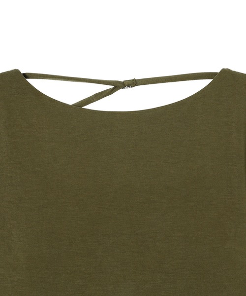 forget-me-nots(フォーゲットミーノッツ)の「forget-me-nots Back Open Body Suite FMN-25AW-CS-003(Tシャツ/カットソー・レディース・グレー/オリーブ/バーガンディー・FREE)」の7枚目の写真