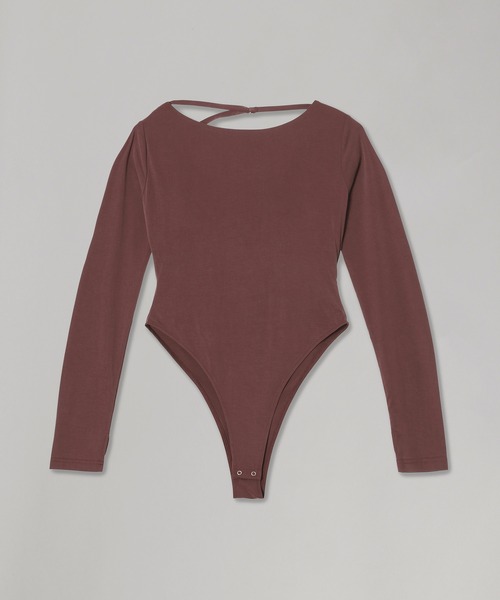 forget-me-nots(フォーゲットミーノッツ)の「forget-me-nots Back Open Body Suite FMN-25AW-CS-003(Tシャツ/カットソー・レディース・グレー/オリーブ/バーガンディー・FREE)」の13枚目の写真