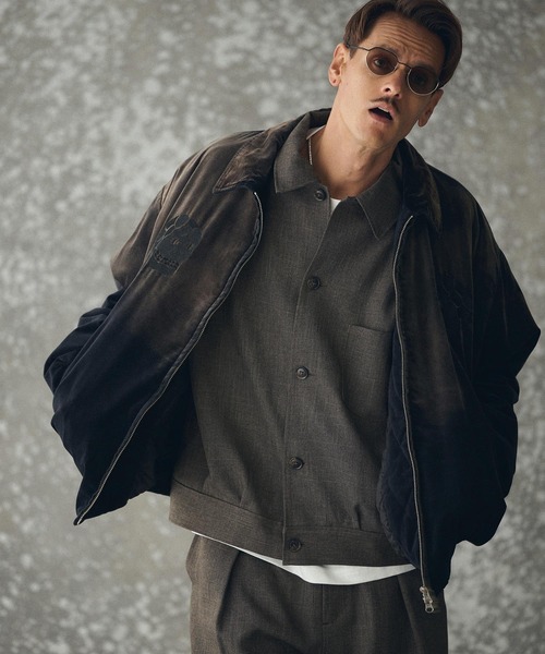 THEOREM(セオレム)の「mj11162- ADAM PATEK×THEOREM Aging Fede Velour Souvenir Jacket スーベニアジャケット(AP2523039-TR)(スカジャン・メンズ・ブラック/ピンク・M/L/XL)」の3枚目の写真