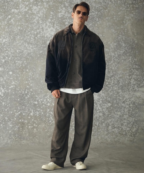 THEOREM(セオレム)の「mj11162- ADAM PATEK×THEOREM Aging Fede Velour Souvenir Jacket スーベニアジャケット(AP2523039-TR)(スカジャン・メンズ・ブラック/ピンク・M/L/XL)」の9枚目の写真