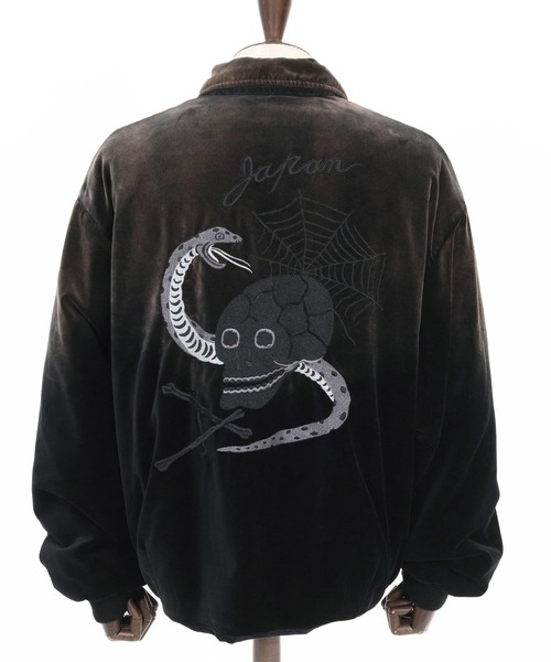 mj11162- ADAM PATEK×THEOREM Aging Fede Velour Souvenir Jacket