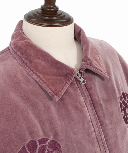 mj11162- ADAM PATEK×THEOREM Aging Fede Velour Souvenir Jacket