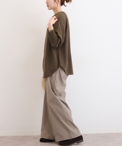 JOURNAL STANDARD relume（ジャーナルスタンダード　レリューム）の「《追加 / 新色》ウールミックス2WAYビッグプルオーバー（ニット/セーター・レディース・チャコールグレー/ブラウン/グレー系その他/ピンク/レッド・FREE）」の14枚目の写真