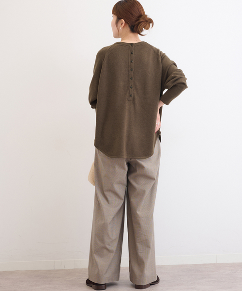 JOURNAL STANDARD relume（ジャーナルスタンダード　レリューム）の「《追加 / 新色》ウールミックス2WAYビッグプルオーバー（ニット/セーター・レディース・チャコールグレー/ブラウン/グレー系その他/ピンク/レッド・FREE）」の15枚目の写真