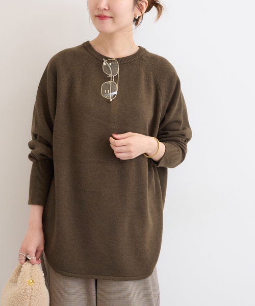 JOURNAL STANDARD relume（ジャーナルスタンダード　レリューム）の「《追加 / 新色》ウールミックス2WAYビッグプルオーバー（ニット/セーター・レディース・チャコールグレー/ブラウン/グレー系その他/ピンク/レッド・FREE）」の16枚目の写真