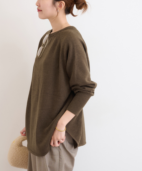 JOURNAL STANDARD relume（ジャーナルスタンダード　レリューム）の「《追加 / 新色》ウールミックス2WAYビッグプルオーバー（ニット/セーター・レディース・チャコールグレー/ブラウン/グレー系その他/ピンク/レッド・FREE）」の17枚目の写真