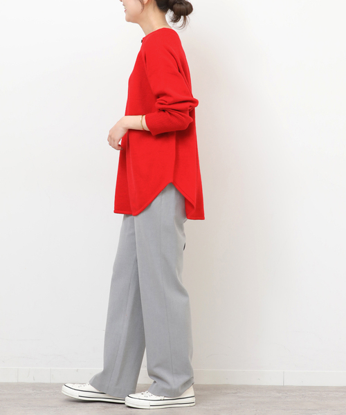JOURNAL STANDARD relume（ジャーナルスタンダード　レリューム）の「《追加 / 新色》ウールミックス2WAYビッグプルオーバー（ニット/セーター・レディース・チャコールグレー/ブラウン/グレー系その他/ピンク/レッド・FREE）」の20枚目の写真