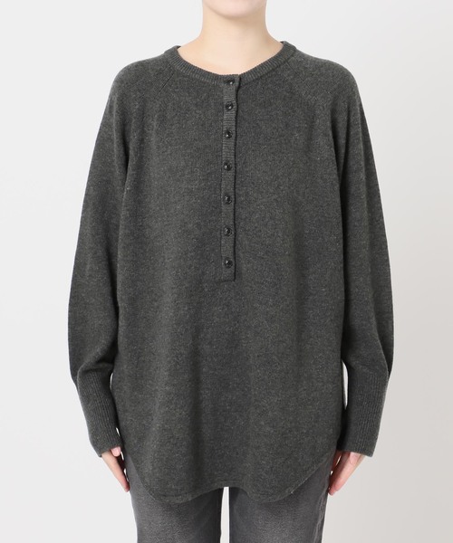 追加 / 新色》ウールミックス2WAYビッグプルオーバー（ニット