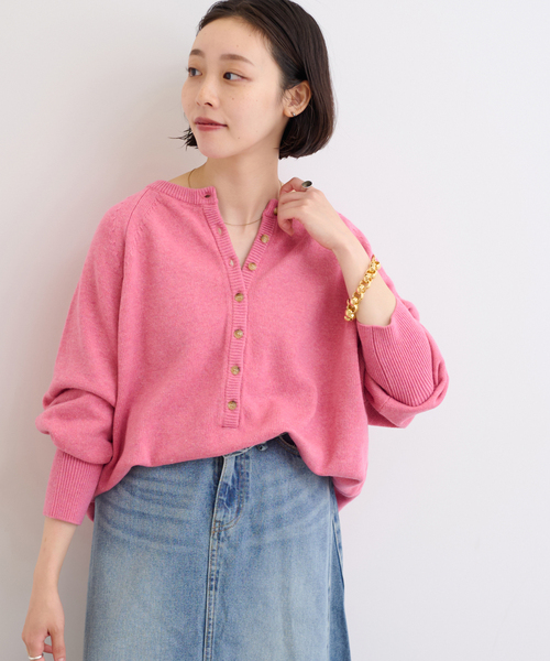 追加 / 新色》ウールミックス2WAYビッグプルオーバー（ニット/セーター