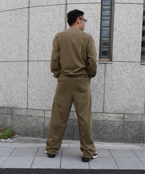 many men many mind（メニーメンメニーマインド）の「MANYMENMANYMINDS / ピグメントポンチ/L/Sプルオーバー/切替（スウェット・メンズ・ブラック/カーキ/ネイビー・MEDIUM/LARGE）」の16枚目の写真