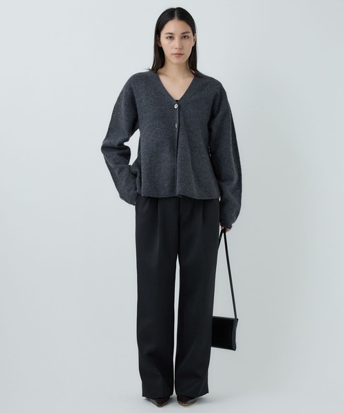 Chaos（カオス）の「Chaos(カオス)/ フィグカーディガン◆セットアップ可◆（カーディガン/ボレロ・レディース・チャコールグレー/ベージュ・FREE）」の5枚目の写真