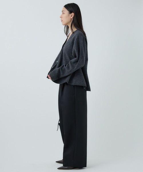 Chaos（カオス）の「Chaos(カオス)/ フィグカーディガン◆セットアップ可◆（カーディガン/ボレロ・レディース・チャコールグレー/ベージュ・FREE）」の6枚目の写真