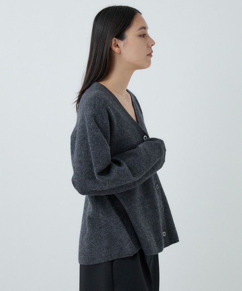 Chaos（カオス）の「Chaos(カオス)/ フィグカーディガン◆セットアップ可◆（カーディガン/ボレロ・レディース・チャコールグレー/ベージュ・FREE）」の11枚目の写真