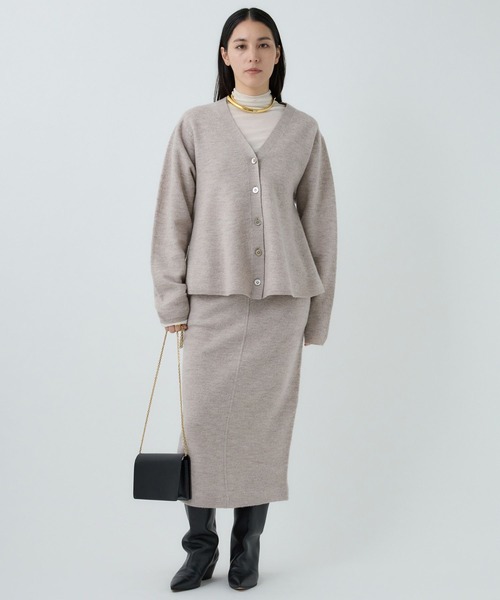 Chaos（カオス）の「Chaos(カオス)/ フィグカーディガン◆セットアップ可◆（カーディガン/ボレロ・レディース・チャコールグレー/ベージュ・FREE）」の13枚目の写真