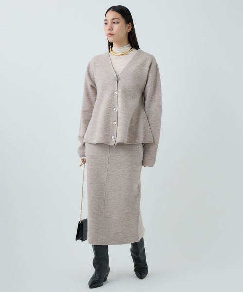 Chaos（カオス）の「Chaos(カオス)/ フィグカーディガン◆セットアップ可◆（カーディガン/ボレロ・レディース・チャコールグレー/ベージュ・FREE）」の15枚目の写真